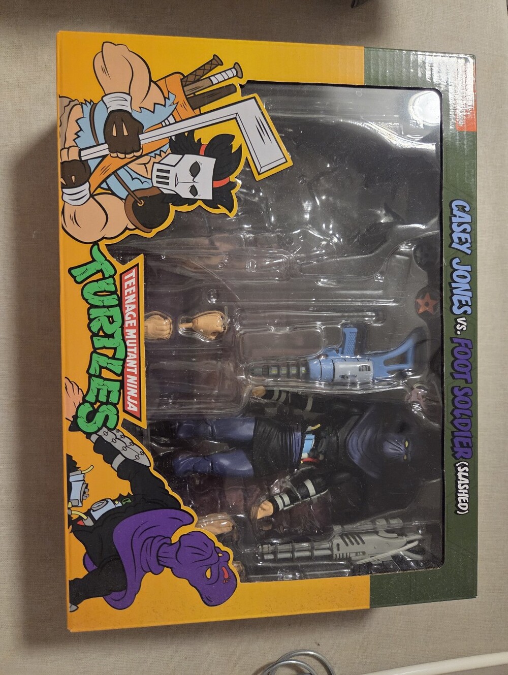 NECA Teenage Mutant Ninja Turtles ONLY Foot Soldier Slashed Open Box